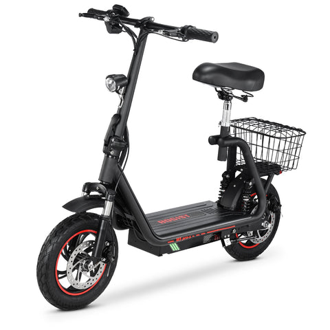 BOGIST M5Pro-S Electric Scooter - 500W Motor 48V 13AH Battery 35KM Range Disc Brakes - Black Red