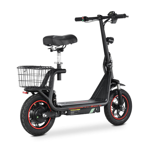 BOGIST M5Pro-S Electric Scooter - 500W Motor 48V 13AH Battery 35KM Range Disc Brakes - Black Red