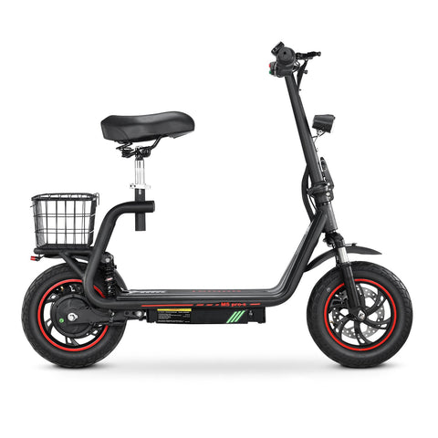 BOGIST M5Pro-S Electric Scooter - 500W Motor 48V 13AH Battery 35KM Range Disc Brakes - Black Red