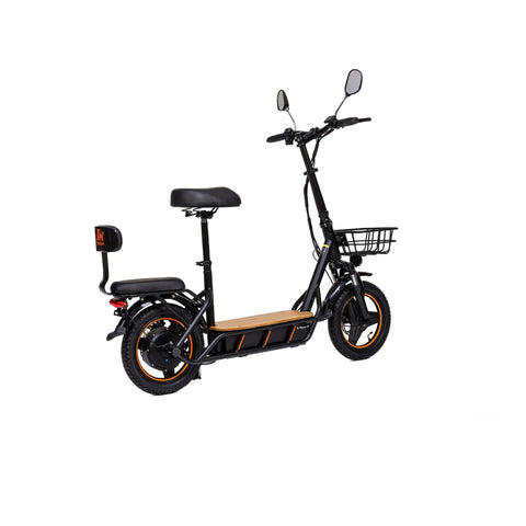 Kukirin C1 Pro 26AH Electric Scooter - 500W Motor 48V 26AH Battery 100KM Range Disc Brakes - Black