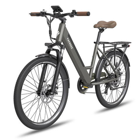 FAFREES F26 Pro 14.5AH Electric Bike - 250W Motor 36V14.5AH Battery 110KM PAS Mode Range Mechanical Disc Brakes - Grey