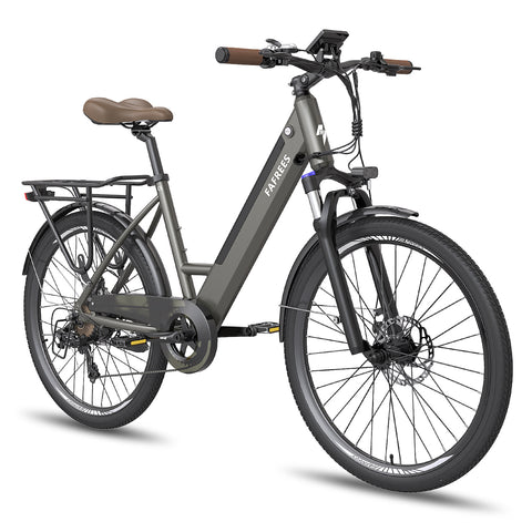 FAFREES F26 Pro 14.5AH Electric Bike - 250W Motor 36V14.5AH Battery 110KM PAS Mode Range Mechanical Disc Brakes - Grey