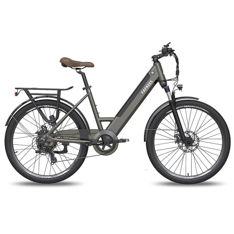 FAFREES F26 Pro 14.5AH Electric Bike - 250W Motor 36V14.5AH Battery 110KM PAS Mode Range Mechanical Disc Brakes - Grey