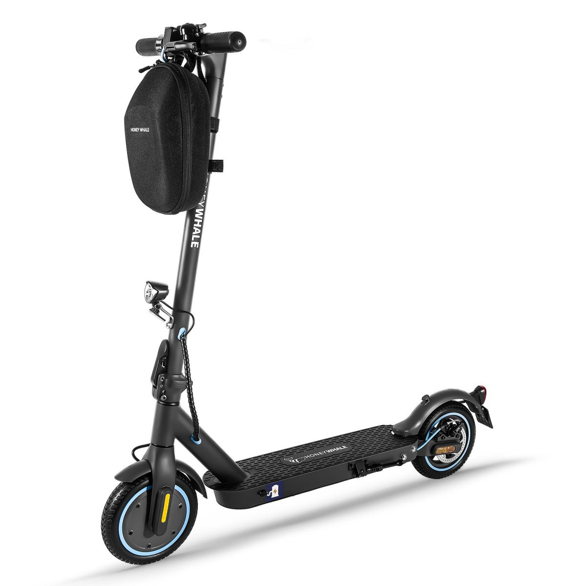 Electric Scooter Honey Whale E9 - 330W Motor 36V7.5AH Battery 25KM Range Foldable Design With ABE Certification - Black