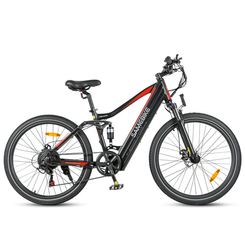 Electric Bike SAMEBIKE XD26 - 750W Motor 48V14AH Battery 45KM Range Mechanical Disc Brakes - Black