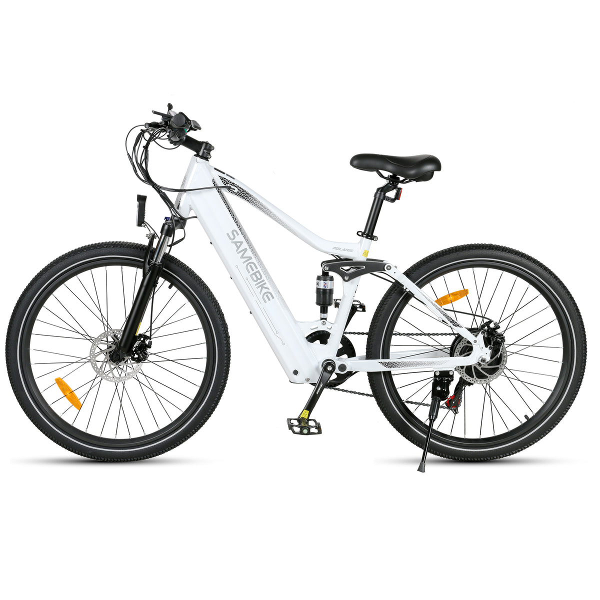 Electric Bike SAMEBIKE XD26 - 750W Motor 48V14AH Battery 45KM Range Mechanical Disc Brakes - White