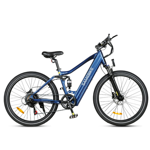 SAMEBIKE XD26-II Electric Bike - 750W Motor 48V14AH Battery 45KM Range Hydraulic Disc Brakes - Blue