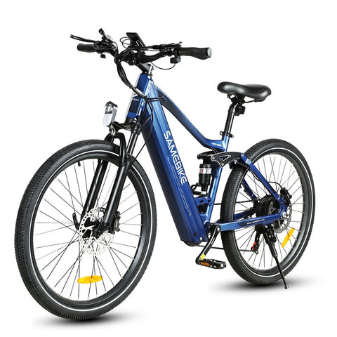 SAMEBIKE XD26-II Electric Bike - 750W Motor 48V14AH Battery 45KM Range Hydraulic Disc Brakes - Blue