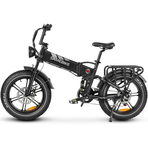 SAMEBIKE RS-A02 Electric Bike - 750W Motor 48V17AH Battery 55KM Range Hydraulic Disc Brakes - Black