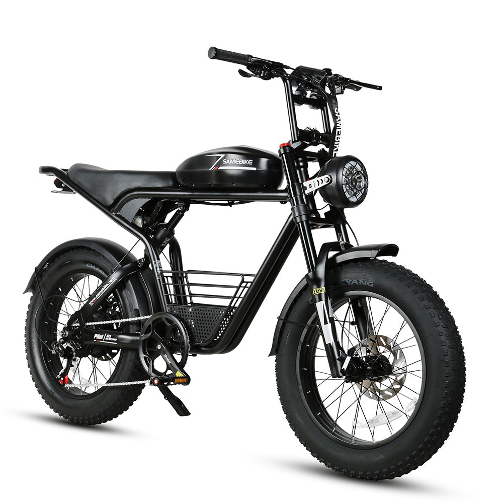 SAMEBIKE M20-I Electric Bike - 1200W Motor 48V18AH Battery 65KM Range Hydraulic Disc Brakes - Black