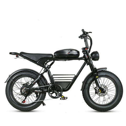 SAMEBIKE M20-I Electric Bike - 1200W Motor 48V18AH Battery 65KM Range Hydraulic Disc Brakes - Black