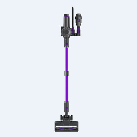 Vactidy V8 Pro Handheld Vacuum - 25000Pa Suction 35min Runtime 66dB Noise 2200mAh Battery - Black Purple