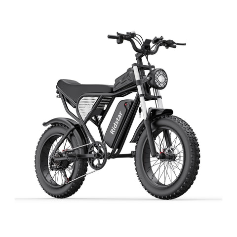 Ridstar Q20 Electric Bike - 750W Motor 48V20Ah Battery 20" Tires Hydraulic Disc Brakes - Black