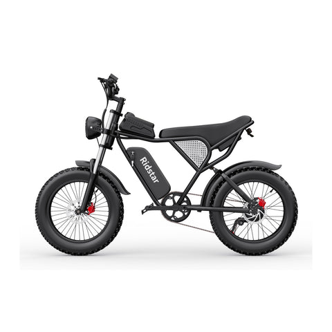 Ridstar Q20 Electric Bike - 750W Motor 48V20Ah Battery 20" Tires Hydraulic Disc Brakes - Black