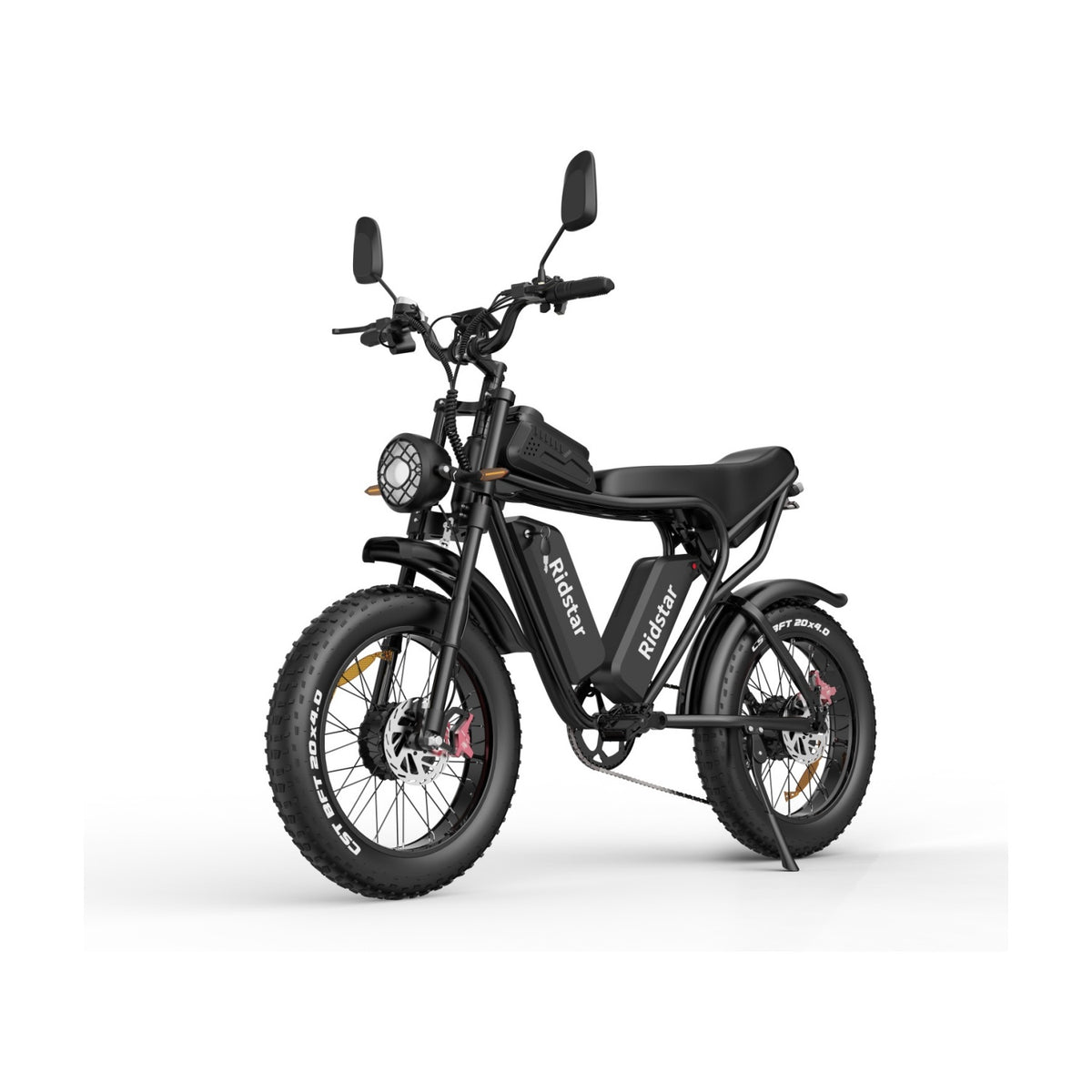 Ridstar Q20 Electric Bike - 750W*2 Dual Motors 48V20Ah*2 Dual Battery 20" Tires Hydraulic Disc Brakes - Black