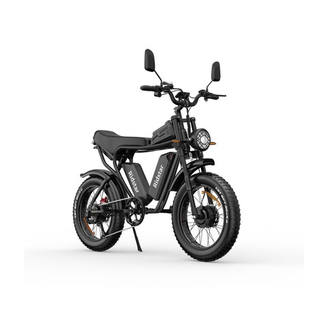 Ridstar Q20 Electric Bike - 750W*2 Dual Motors 48V20Ah*2 Dual Battery 20" Tires Hydraulic Disc Brakes - Black