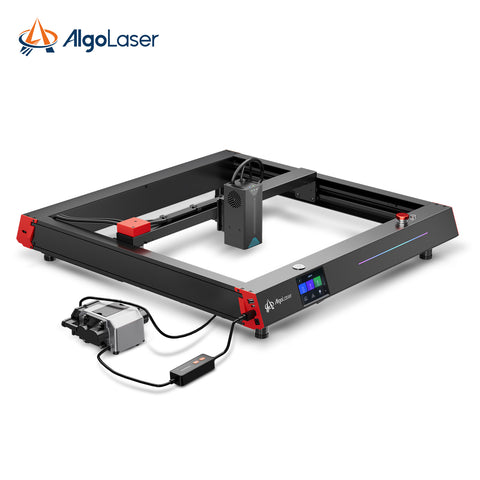 Laser Engraver AlgoLaser Delta - Laser Power 22W Engraving Speed 30000mm/min Working Area 440*415mm Light Source Technology Polarized Combined Light - Black Red