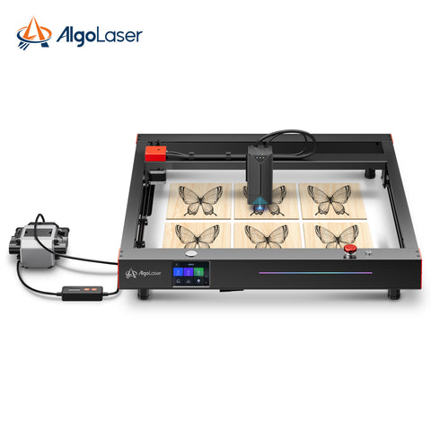 Laser Engraver AlgoLaser Delta - Laser Power 22W Engraving Speed 30000mm/min Working Area 440*415mm Light Source Technology Polarized Combined Light - Black Red