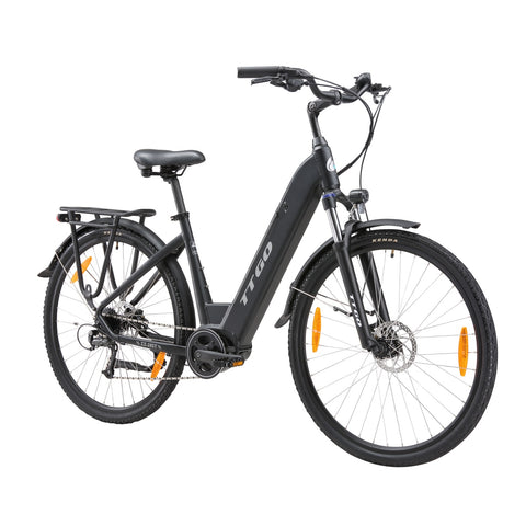 TTGO ZZ-28ST Electric Bike - 250W Motor 36V20AH Battery 28 Inch Tires Disc Brakes - Black