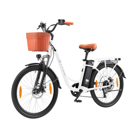 TTGO YY-26ST Electric Bike - 250W Motor 36V14.5AH Battery 26 Inch Tires Mechanical Disc Brakes - White