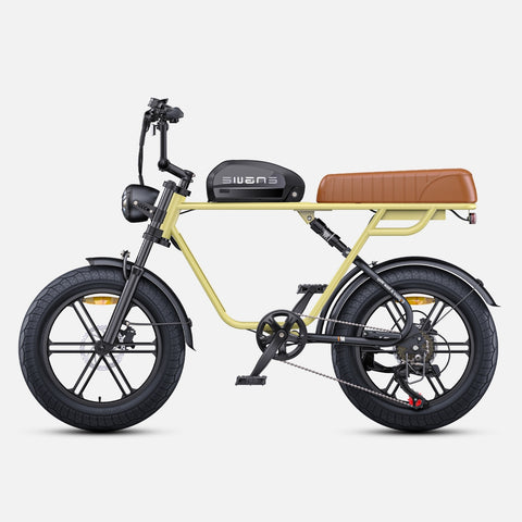 ENGWE M1 NL E-Bike - 250W Motor 48V 15.6AH Battery 20-Inch Tires Hydraulic Disc Brakes Handlebar-less Shift Knob - Yellow