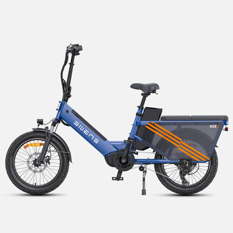 ENGWE LE20 EU Electric Bike - 20 Inch Tires Motor 250W 48V19.2AH Single Battery Hydraulic Brakes - Blue