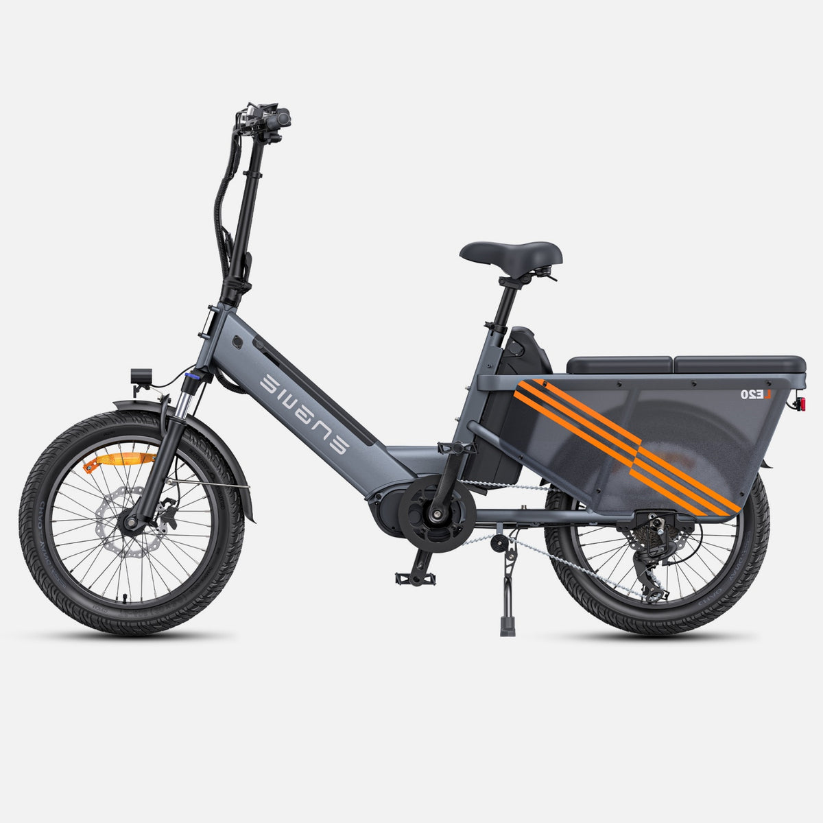 Electric Bike ENGWE LE20 EU - 20 Inch Tires Motor 250W Dual Battery 48V38.4AH Hydraulic Discbrakes  - Gray