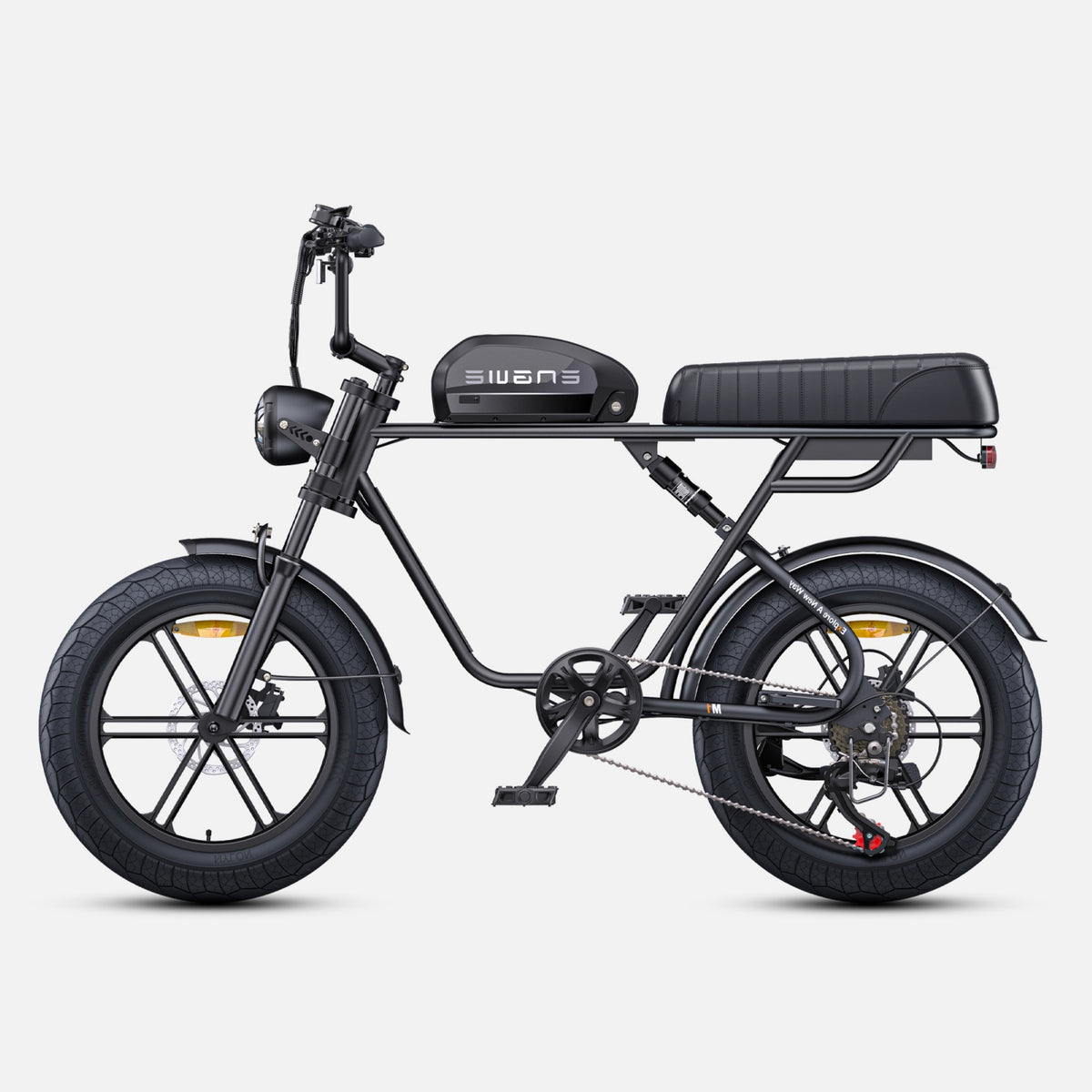 ENGWE M1 NL E-Bike - 250W Motor 48V 15.6AH Battery 20-Inch Tires Hydraulic Disc Brakes Handlebar-less Shift Knob - Black