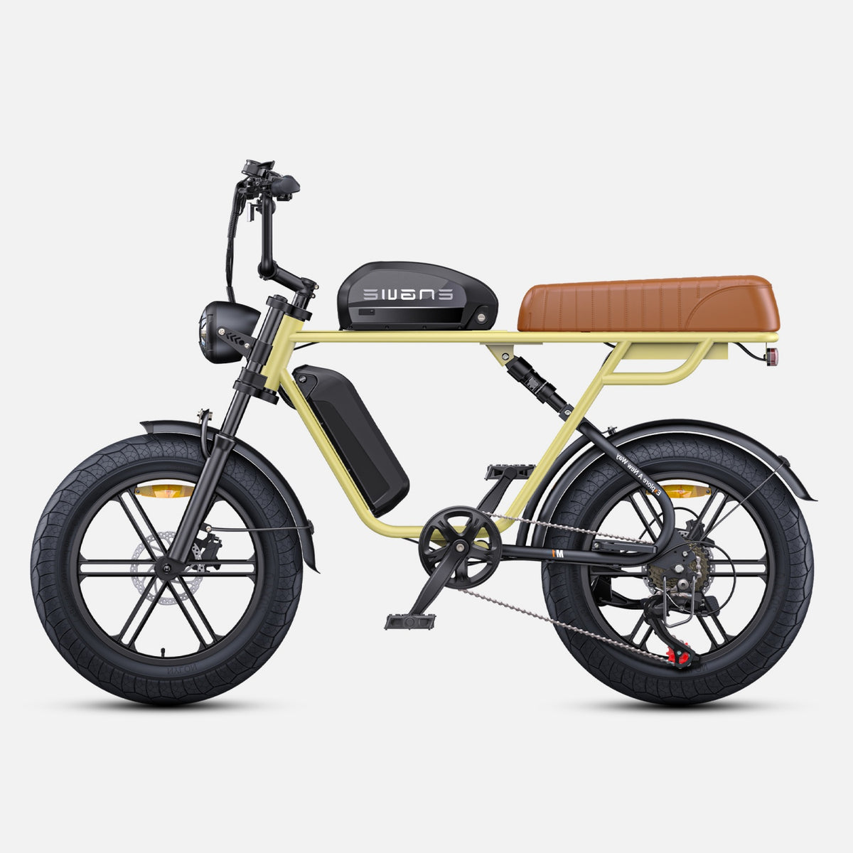 ENGWE M1 NL E-Bike - 250W Motor 48V 28.6AH Battery 20-Inch Tires Hydraulic Disc Brakes Handlebar-less Shift Knob - Yellow