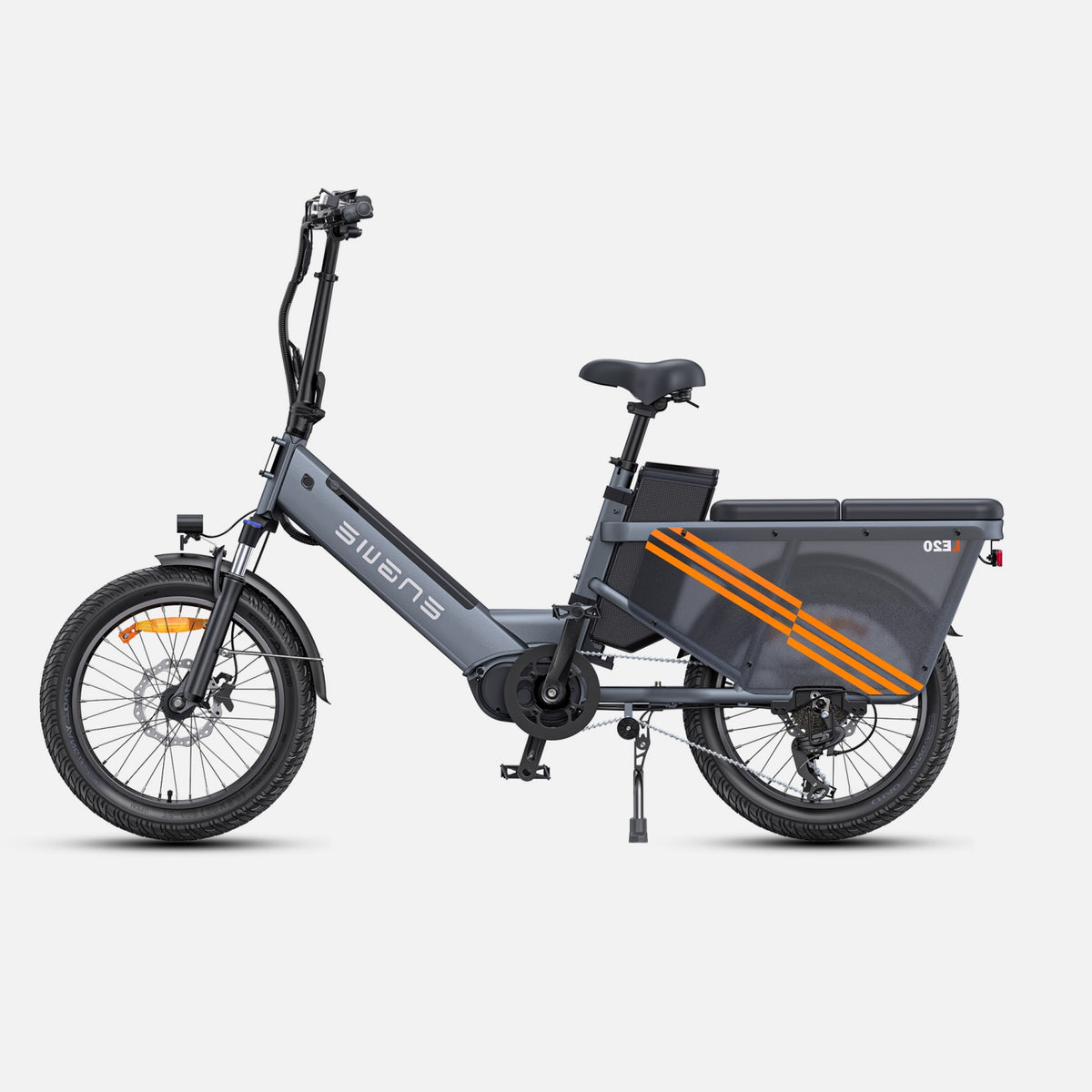 ENGWE LE20 EU E-Bike - 20 Inch Tires 250W Motor 48V19.2AH Single Battery Hydraulic Brakes - Grey