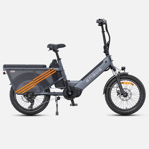 Electric Bike ENGWE LE20 EU - 20 Inch Tires Motor 250W Dual Battery 48V38.4AH Hydraulic Discbrakes  - Gray