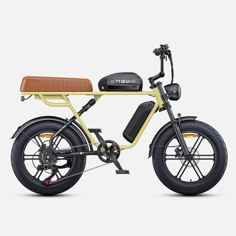 ENGWE M1 NL E-Bike - 250W Motor 48V 28.6AH Battery 20-Inch Tires Hydraulic Disc Brakes Handlebar-less Shift Knob - Yellow