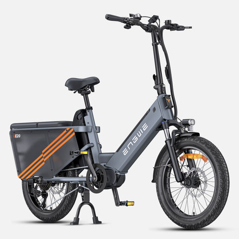 Electric Bike ENGWE LE20 EU - 20 Inch Tires Motor 250W Dual Battery 48V38.4AH Hydraulic Discbrakes  - Gray