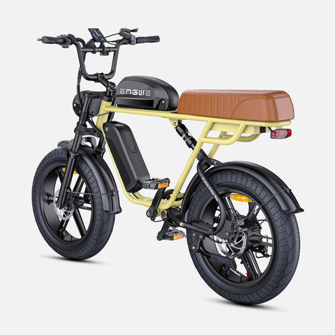 ENGWE M1 NL E-Bike - 250W Motor 48V 28.6AH Battery 20-Inch Tires Hydraulic Disc Brakes Handlebar-less Shift Knob - Yellow