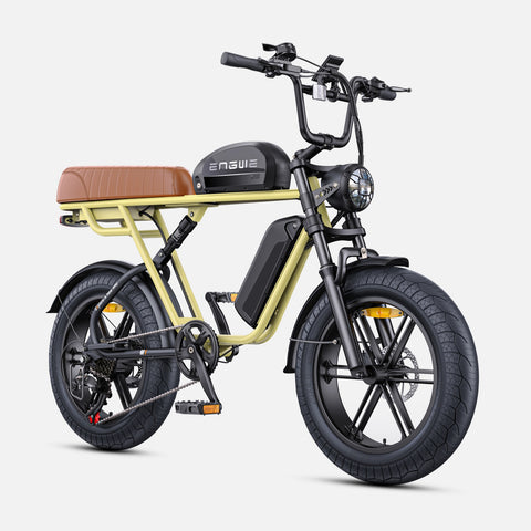 ENGWE M1 NL E-Bike - 250W Motor 48V 28.6AH Battery 20-Inch Tires Hydraulic Disc Brakes Handlebar-less Shift Knob - Yellow