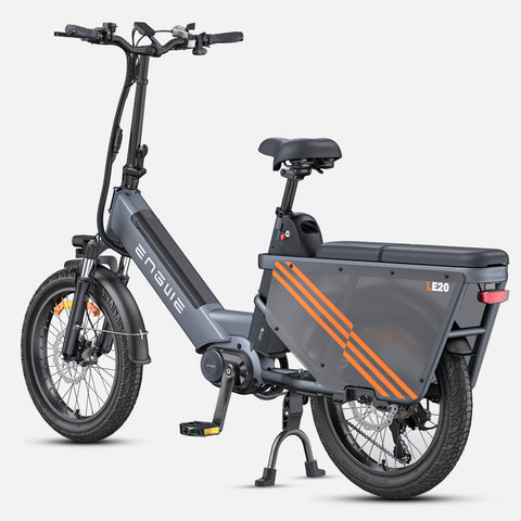 Electric Bike ENGWE LE20 EU - 20 Inch Tires Motor 250W Dual Battery 48V38.4AH Hydraulic Discbrakes  - Gray