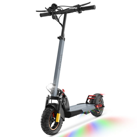 AOKDA AO-A1 Electric Scooter - 250W Motor 48V10AH Battery 10" Tires Disc Brakes Foldable Design - Grey