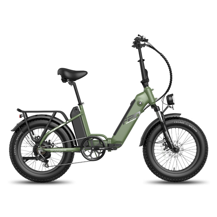 Electric Bike Fafrees FF20 Polar 500W 10.4Ah*2 Batteries Foldable Electric Bike Fat Bike Max Speed 25km/H-Green