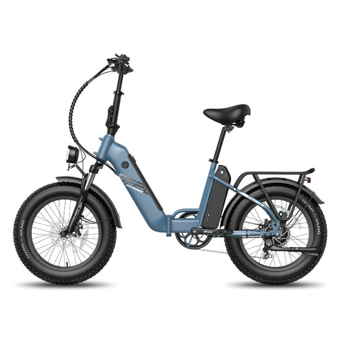 Electric Bike Fafrees FF20 Polar 500W 10.4Ah*2 Batteries Foldable Electric Bike Fat Bike Max Speed 25km/H-Blue