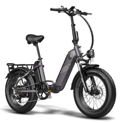 Electric Bike Fafrees FF20 Polar 500W 10.4Ah*2 Batteries Foldable Electric Bike Fat Bike Max Speed 25km/H-Black