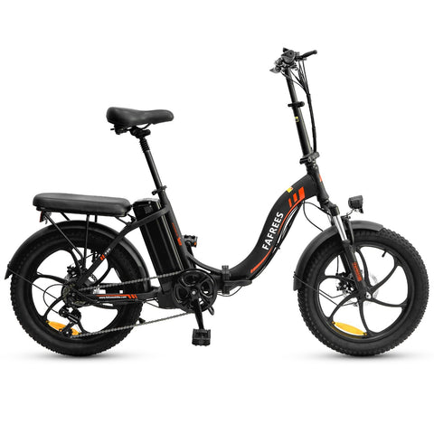 FAFREES F20 Folding Electric Bike 36V 250W 15AH Battery Max Speed 25km/h - Black