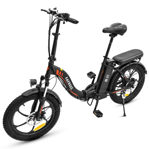 FAFREES F20 Folding Electric Bike 36V 250W 15AH Battery Max Speed 25km/h - Black