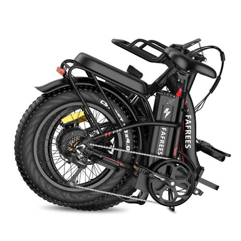 FAFREES F20 Max Folding Frame Electric Bike 48V 18Ah Battery 25Km/h Max Speed Black