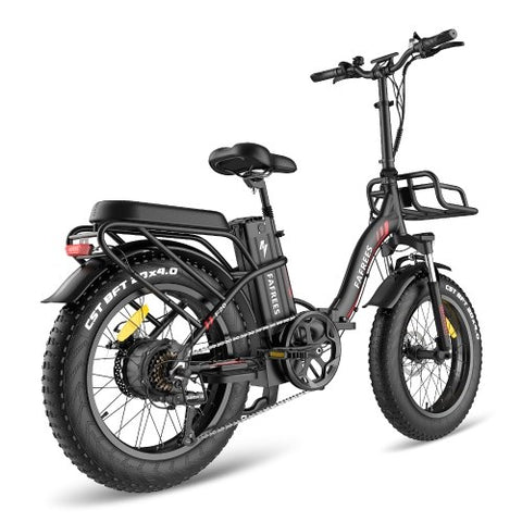 FAFREES F20 Max Folding Frame Electric Bike 48V 18Ah Battery 25Km/h Max Speed Black