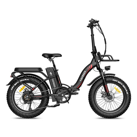 FAFREES F20 Max Folding Frame Electric Bike 48V 18Ah Battery 25Km/h Max Speed Black