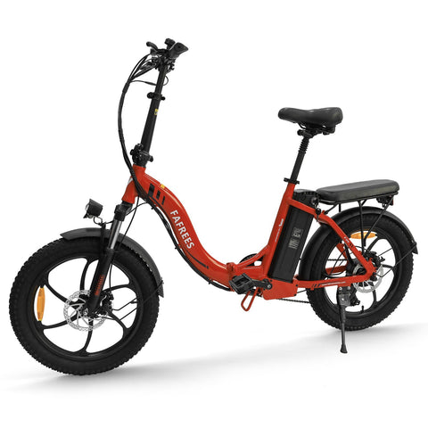 FAFREES F20 Folding Electric Bike 36V 250W 15AH Battery Max Speed 25km/h - Red