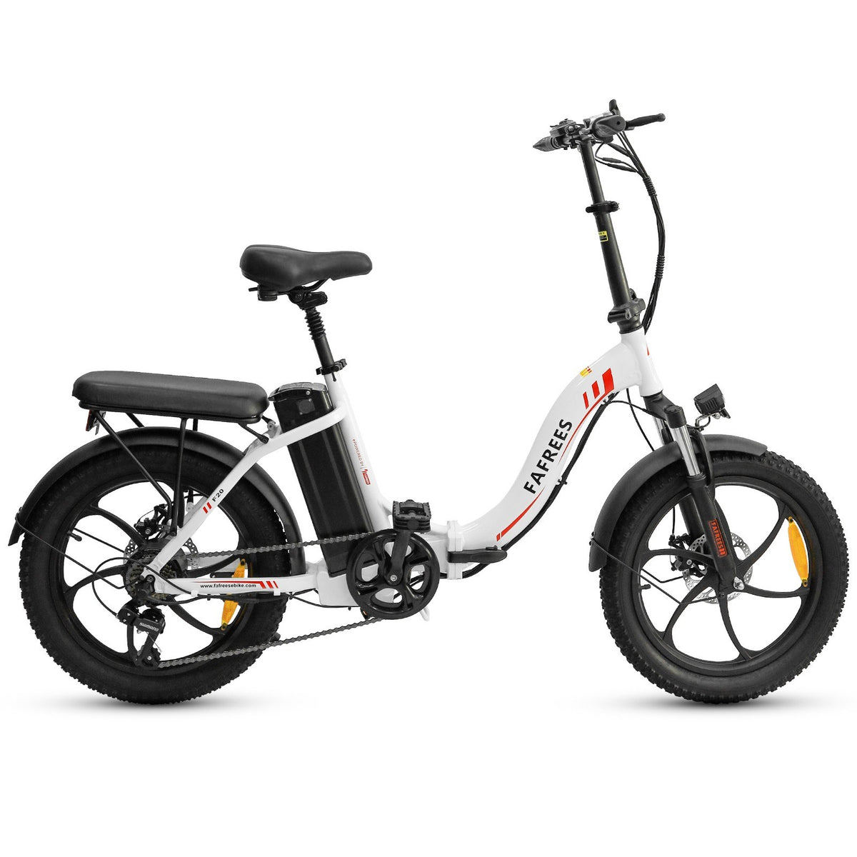 FAFREES F20 Folding Electric Bike 36V 250W 15AH Battery Max Speed 25km/h-white